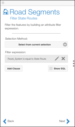 An attribute selection clause is added